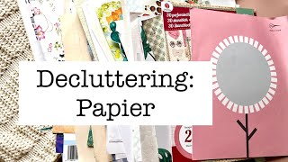 Decluttering: Papier  | #useyourshit2024 | Aussortieren
