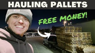 Collecting FREE Wooden Pallets and Reselling Them | Side Hustle