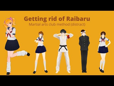 Get rid of Raibaru using the martial arts club! Yandere simulator tutorial