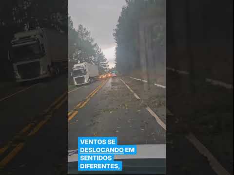 Defesa Civil confirma tornado em Três Barras, em Santa Catarina.