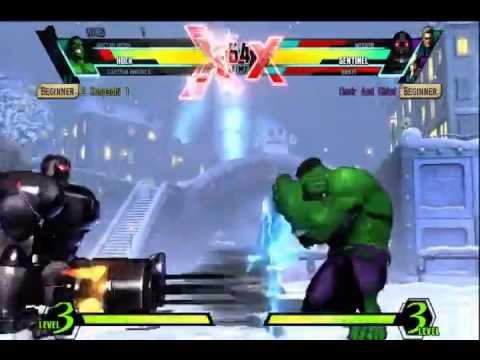 Ultimate Marvel vs Capcom 3 UMVC3 (Cmdr And Chief vs Z Kenpachi 1) Online Gameplay