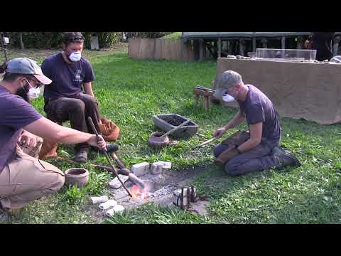 Experimental Archaeology: casting a Bronze Age pin through lost wax technique