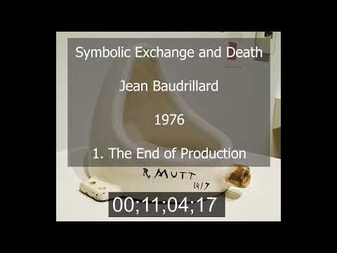 Symbolic Exchange and Death 1_6 The End of Production - Jean Baudrillard - 1976