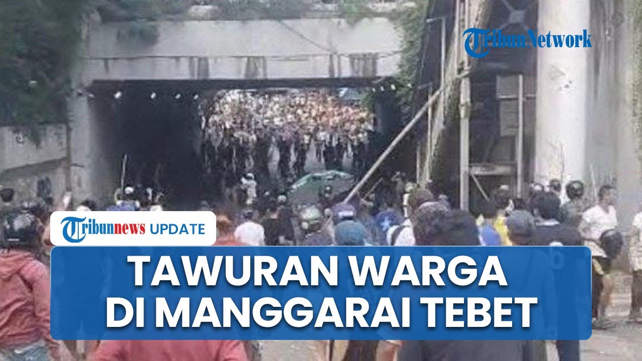 Lagi! Tawuran Antarwarga di Terowongan Manggarai Tebet, Bikin Lalu Lintas Jalan Makin Tersendat