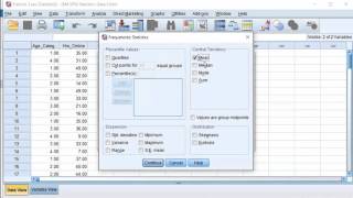 SPSS - Mean, Median, Mode, Standard Deviation & Range