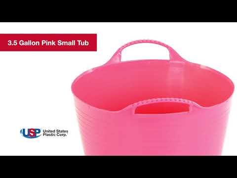 Medisch wangedrag systematisch moeilijk 3-1/2 Gallon Pink Small Tub | U.S. Plastic Corp.