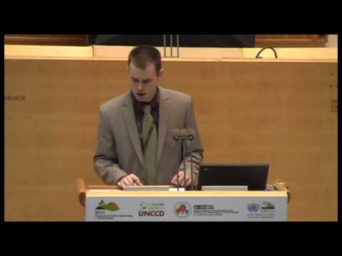 Nicolas Gerber (ZEF) at the UNCCD 2nd Scientific Conference
