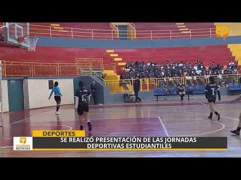 Se realizó presentación de las jornadas deportivas estudiantiles