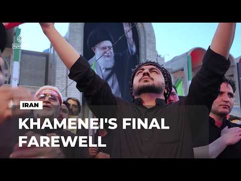 Thousands gather in Tehran for second day of Ali Khamenei's funeral ceremony.