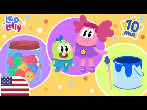 10 MIN DE MÚSICAS EM INGLÊS | VOL. 03 | AS CORES, OS NÚMEROS E MAIS | LEO E LULLY