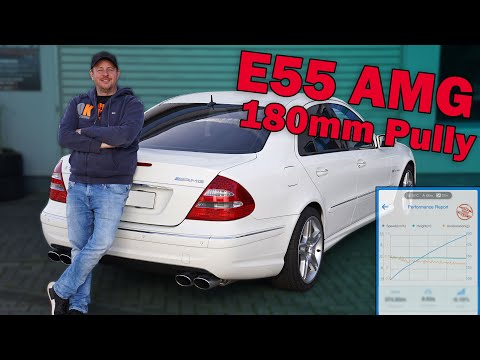 OK-Chiptuning - Leistungssteigerung am E55 AMG mit Pully + Zeiten