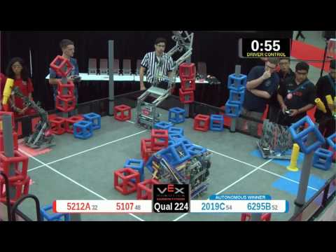 2015 VRC Arts Q224 - 5212A 5107 vs 2019C 6295B - 67 to 42 - VEX Worlds 2015 - Arts Division