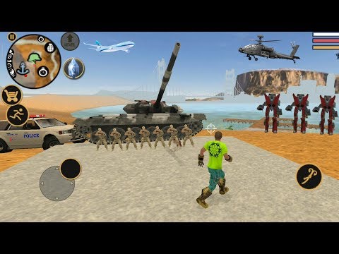 Vegas Crime Simulator (Vegas Hero Fight Army Man & Army Tanker)💪 Army Tank Fire on Vegas Hero - HD