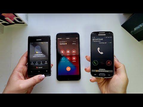 Sony Xperia vs Apple vs Samsung Galaxy / Incoming & outgoing calls 📞