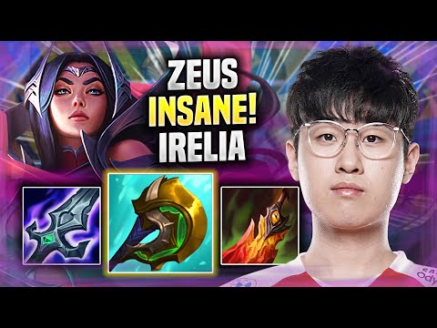 ZEUS IS INSANE WITH IRELIA! - T1 Zeus Plays Irelia TOP vs Jax! | Preseason 2022