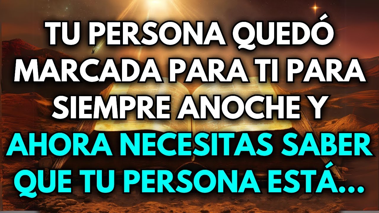 💌Tu persona quedó marcada para ti para siempre anoche y ahora necesitas saber que tu persona está...