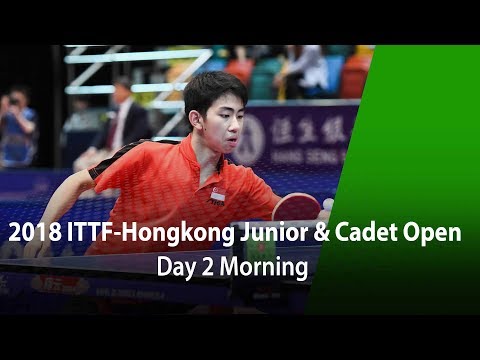 2018 ITTF Hang Seng Hong Kong Junior & Cadet Open - Day 2 (Morning)