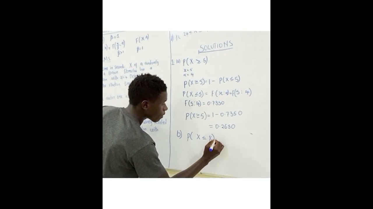 GAMMA DISTRIBUTION (USING INCOMPLETE GAMMA TABLES)