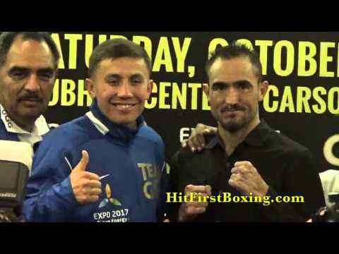 Golovkin vs Rubio Final Presser Face Off