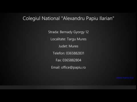 Colegiul National "Alexandru Papiu Ilarian" Targu Mures