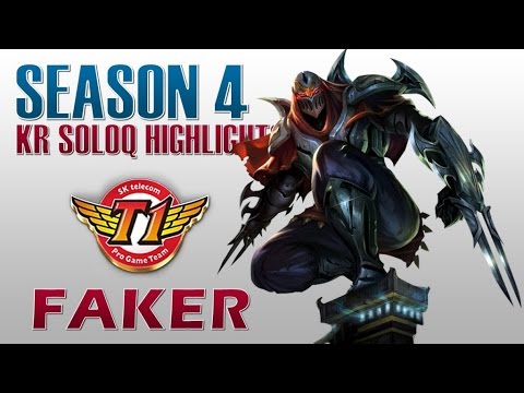 SKT T1 Faker Zed highlights 12/31/2014