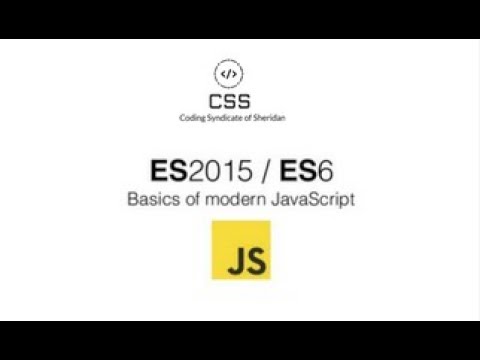 Modern Javascript Workshop