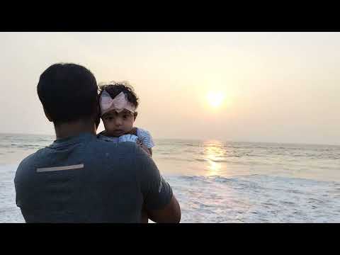 aarna with her dad in beach #babyinbeach #beach #babywithdad #babyandfather #daughter