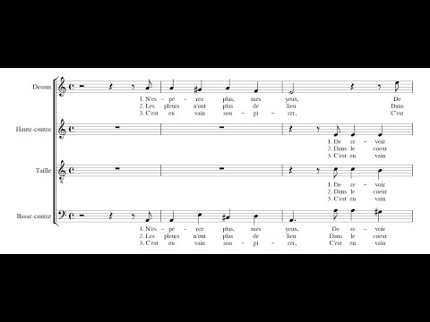 ANTOINE BOËSSET: N'espérez plus mes yeux PDF SCORE