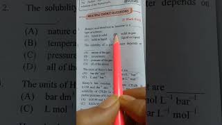 Solutions MCQ #mcq#solutions#12th#chemistry#neet#jee#hsc#cbse#chemistryclass12#chemistryrevision