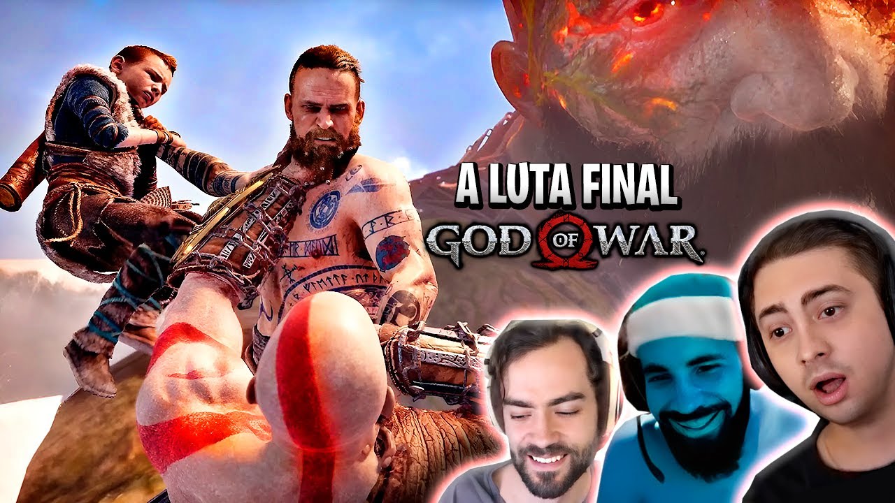 RELEMBRAR É VIVER:STREAMERS REAGINDO A IMPRESSIONANTE LUTA FINAL DE GOD OF WAR 2018 (GOTY)