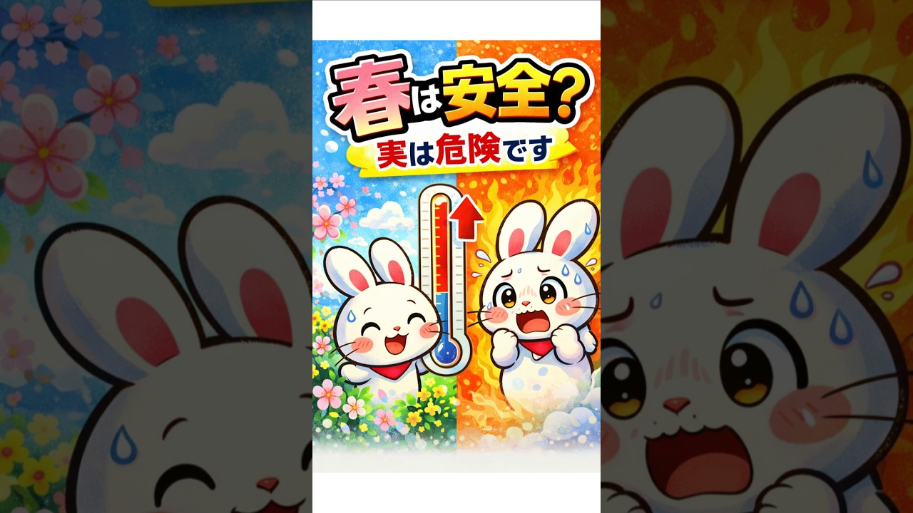 春は安全！？実は意外と…#うさぎ