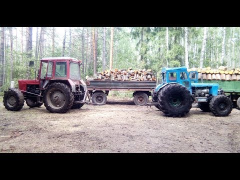 Т-40 на колесах от комбайна против трактора МТЗ 82П. Порвал как котенка?