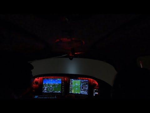 Cirrus SR22T Flight Vlog! Instrument approach at night along coast! Sacramento - Carlsbad