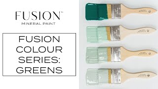 What's the Difference Colour Series Part 4. Fusion Mineral Paint Greens