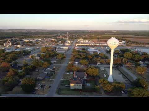 Aerial view of Justin, Texas