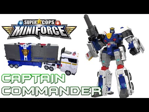 Mini-Force Super Cops CAPTAIN COMMANDER Review | #miniforce #transformers