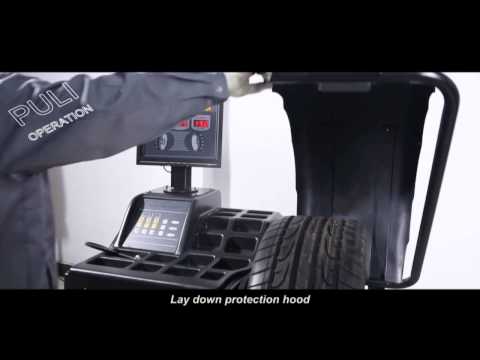 PL-1828 Wheel Balancer operation video 20131113