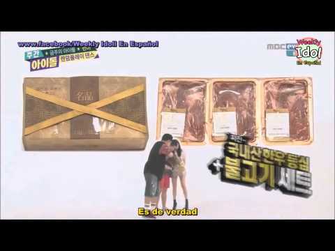 Sub  Español 140806  Weekly Idol Hyuna parte 1