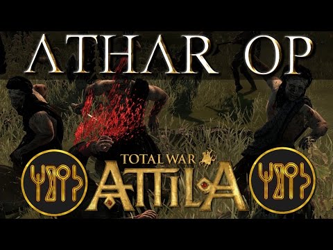 DLC OP - Athar's Chosen vs Burgundian Axemen - Total War Attila Mechanics