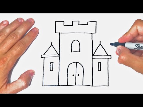 How to draw a Castle Step by Step | Castle Drawing Lesson