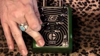 Video thumbnail for Greenchild G777 Dual Overdrive pedal demo by gearmanndude