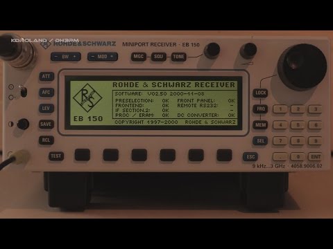 Rohde + Schwarz Miniport Receiver EB150 EB200  [4K]