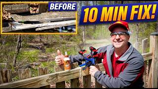 How to Repair a Broken Fence in 10 Minutes Using $5 in Glue