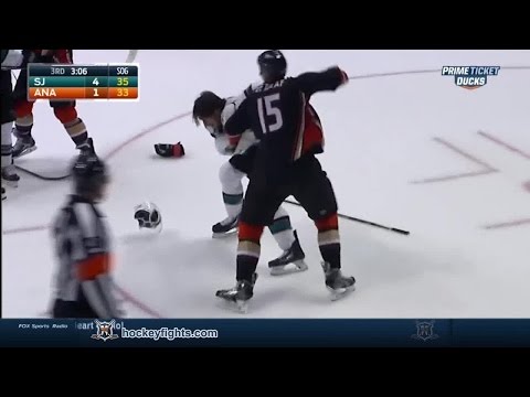 James Sheppard vs Ryan Getzlaf Oct 26, 2014