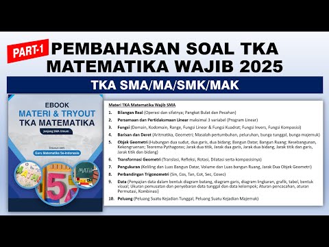 Matriks: Perkalian, Determinan Ordo 2x2 & 3x3, serta Invers Matriks TKA SMA