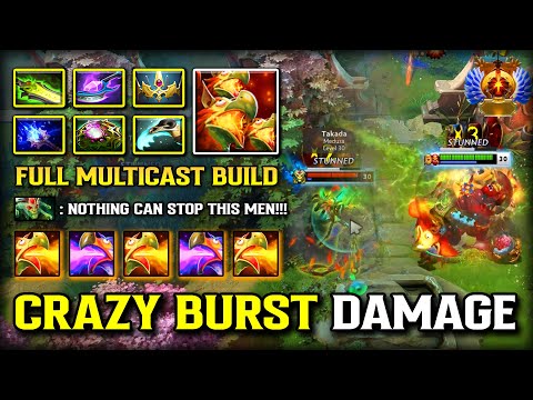 CRAZY BURST SPELL DAMAGE MID Ogre Magi | Full of Multicast Build is Just Insane DOTA 2
