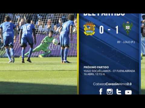 J33 CF Fuenlabrada 0 - CD Toledo 1 (Ocasiones y gol)