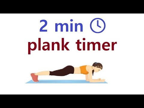 2 minute plank challenge with background music.