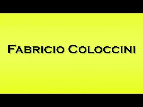 Pronunciation of Fabricio Coloccini