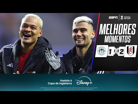 ANDREAS PEREIRA e RODRIGO MUNIZ brilham, e FULHAM vence o WIGAN a COPA DA INGLATERRA
